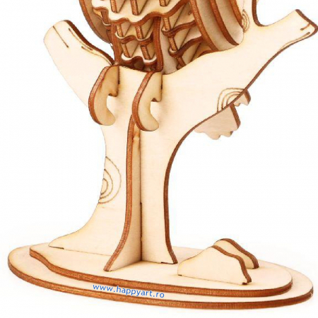 Puzzle 3D, Bufnita, lemn, 42 piese, TG252 [4]