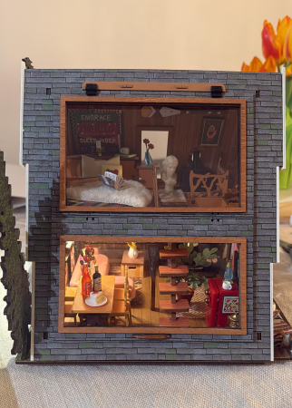 Puzzle 3D, Casuta DIY, CabanA A-Frame, 336 piese [10]