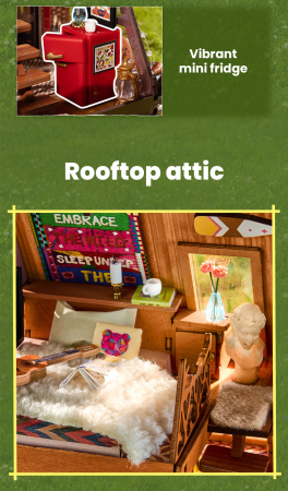 Puzzle 3D, Casuta DIY, CabanA A-Frame, 336 piese [9]