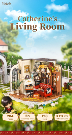 Puzzle 3D, Casuta DIY, Catherine’s Living Room, 284 piese [1]