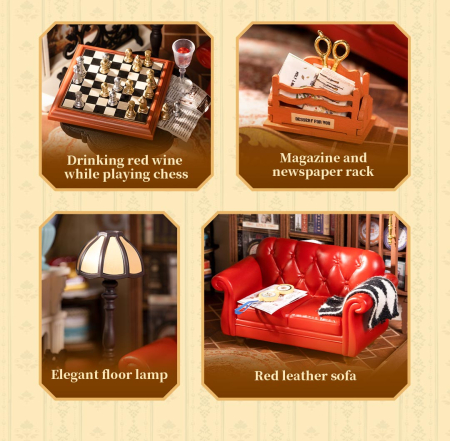 Puzzle 3D, Casuta DIY, Catherine’s Living Room, 284 piese [10]