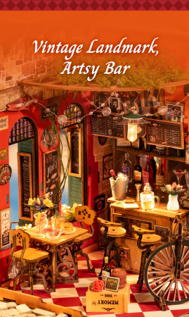 Puzzle 3D, Casuta DIY, Cheers Bar & Dining, 312 piese [7]