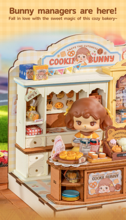 Puzzle 3D, Casuta DIY, Cookii Bunny’s Cookie Shop, 182 piese [2]