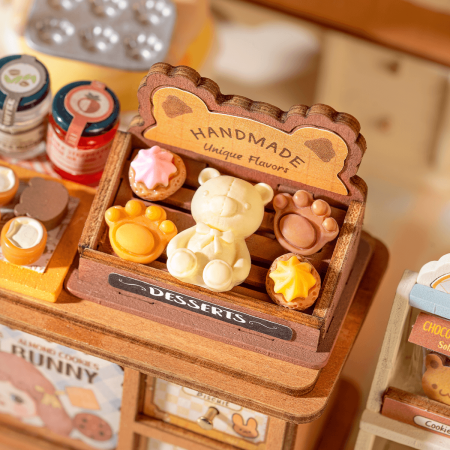 Puzzle 3D, Casuta DIY, Cookii Bunny’s Cookie Shop, 182 piese [5]