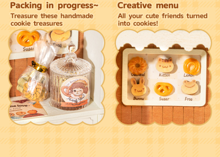 Puzzle 3D, Casuta DIY, Cookii Bunny’s Cookie Shop, 182 piese [7]