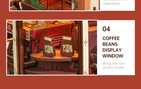 Puzzle 3D, Cutie muzicală, Dream Coffee Factory, 593 piese [12]