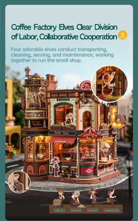 Puzzle 3D, Cutie muzicală, Dream Coffee Factory, 593 piese [8]