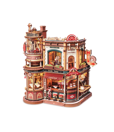 Puzzle 3D, Cutie muzicală, Dream Coffee Factory, 593 piese [0]