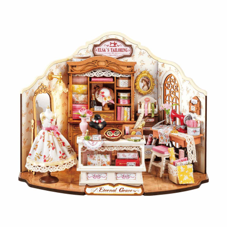 CASUTE DIY - Puzzle 3D, Casuta DIY, Elsa’s Tailoring, 266 piese