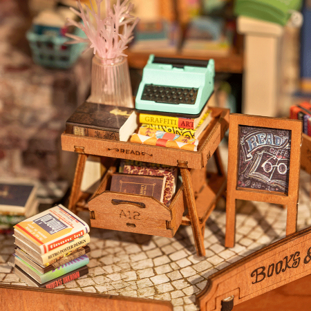 Puzzle 3D, Casuta DIY, Bookstore, 108 piese [7]