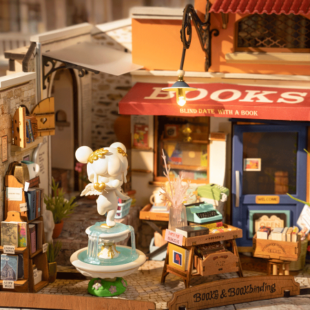 Puzzle 3D, Casuta DIY, Bookstore, 108 piese [8]