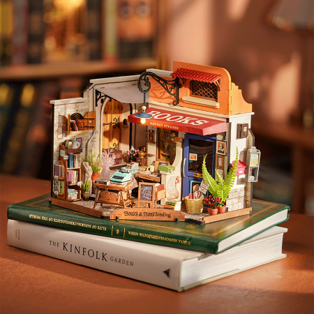 Puzzle 3D, Casuta DIY, Bookstore, 108 piese [1]