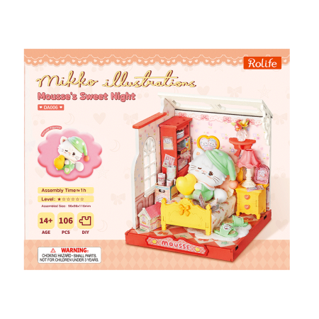 Puzzle 3D, Casuta DIY,  MOUSSE’S SWEET NIGHT, 106 piese [2]