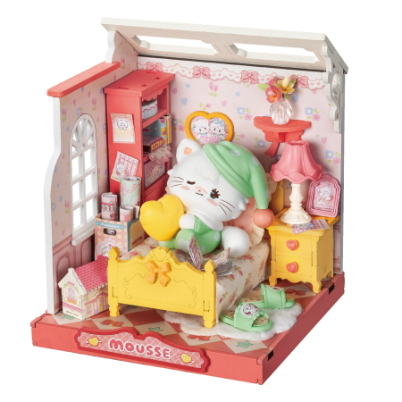 CASUTE DIY - Puzzle 3D, Casuta DIY,  MOUSSE’S SWEET NIGHT, 106 piese