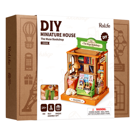 Puzzle 3D, Casuta DIY, The Muse Bookshop, 114 piese [5]