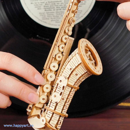Puzzle 3D, Saxofon, lemn, 136 piese, TG309 [1]