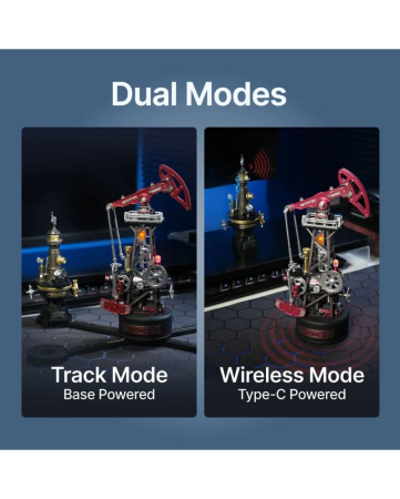 Puzzle 3D mecanic, din metal si plastic, Sonda de petrol Da Vinci, 127 piese [6]