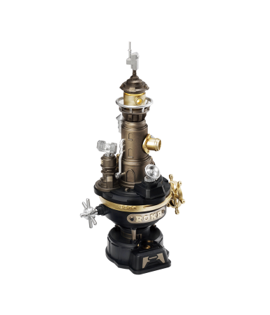 Puzzle 3D din Lemn pentru copii si adulti - Puzzle 3D mecanic, NAVI LIGHTHOUSE, metal si plastic