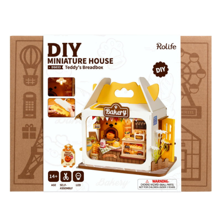 Puzzle 3D, Brutaria lui Teddy, Lemn, Rolife, 67 piese [8]