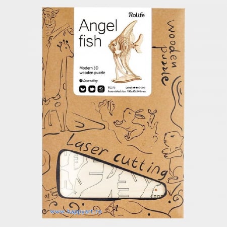 Puzzle 3D, Angel fish, lemn, 45 piese, TG273 [2]