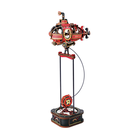 Puzzle 3D din Lemn pentru copii si adulti - Puzzle 3D, Robotime, DEEP-SEA ADVENTURER, lemn, 219 piese