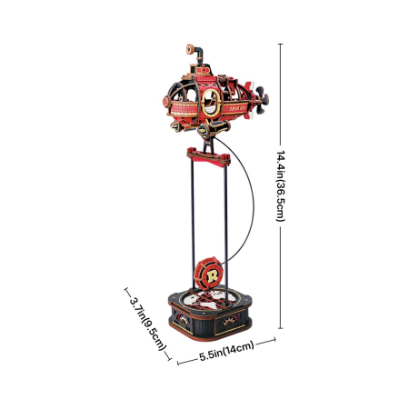 Puzzle 3D, Robotime, DEEP-SEA ADVENTURER, lemn, 219 piese [9]