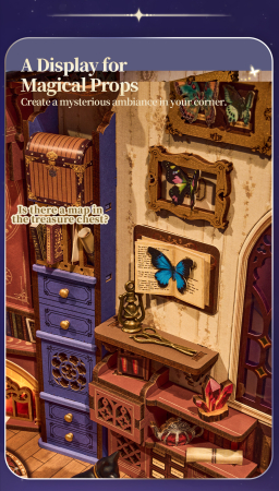 Puzzle 3D, Cotor de carte DIY, Coltul de magie, 185 piese [9]