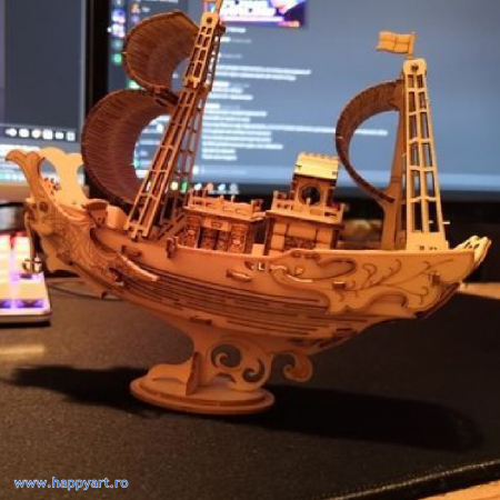 Puzzle 3D, Japanese diplomatic ship, lemn, 91 piese, TG307 [5]