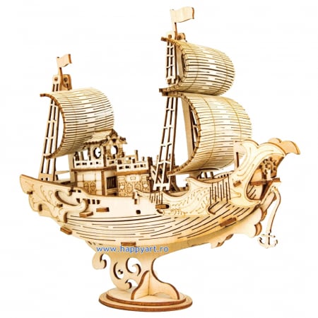 Puzzle 3D, Japanese diplomatic ship, lemn, 91 piese, TG307 [0]