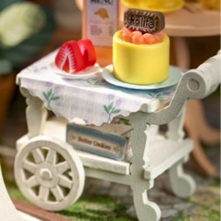 Puzzle 3D, Fancy Tea - Salonul de ceai din gradina, Rolife, lemn, 112 piese [3]