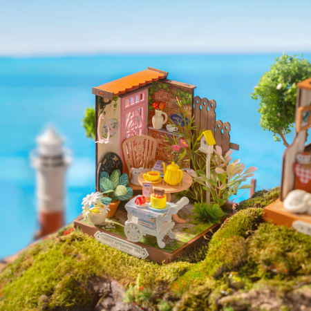 Puzzle 3D, Fancy Tea - Salonul de ceai din gradina, Rolife, lemn, 112 piese [6]