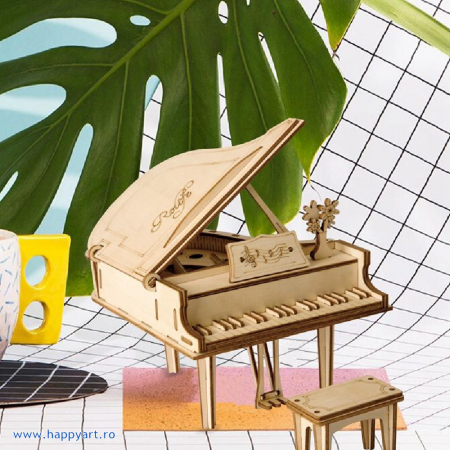 Puzzle 3D, Grand piano, lemn, 74 piese, TG402 [2]