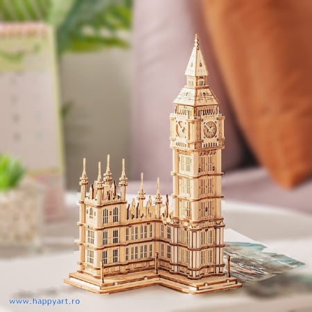 Puzzle 3D, Big Ben, lemn, cu lumini, 220 piese, TG507 [1]