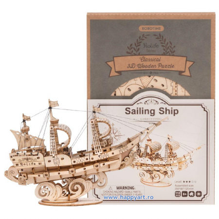 Puzzle 3D, Sailing ship, lemn, 118 piese, TG305 [2]