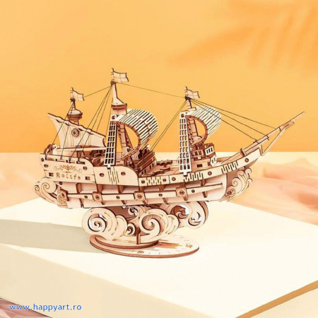 Puzzle 3D, Sailing ship, lemn, 118 piese, TG305 [1]
