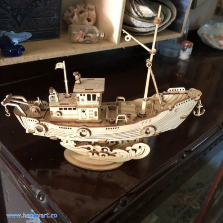 Puzzle 3D, Sailing ship, lemn, 118 piese, TG305 [8]