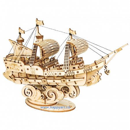 Puzzle 3D, Sailing ship, lemn, 118 piese, TG305 [0]