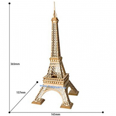 Puzzle 3D, Turnul Eiffel, lemn, 121 piese, TG501 [5]