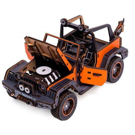 Puzzle din lemn 3D, Masina Maverick, 265 piese, scara 1-18 [4]