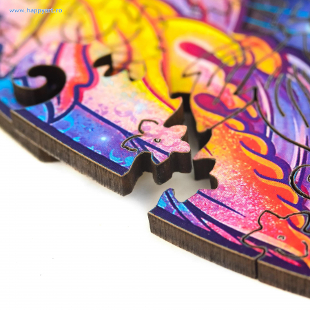 Puzzle Fluture Intergalaxy, din lemn, Unidragon [3]