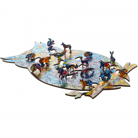 Puzzle lemn, Bufnita fermecatoare, Unidragon [3]