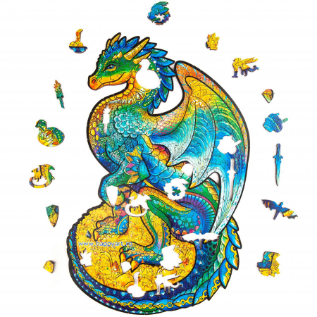 Puzzle lemn, Dragonul de foc, Unidragon [3]
