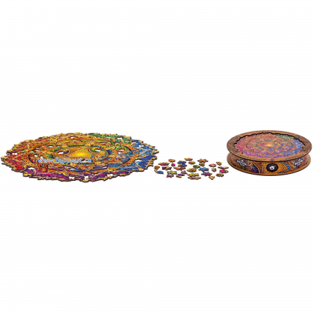 Puzzle Mandala Abundenta Inepuizabila, din lemn, Unidragon [1]