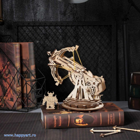 Puzzle mecanic 3D, Arma de asediu, lemn, 142 piese, KW401 [2]
