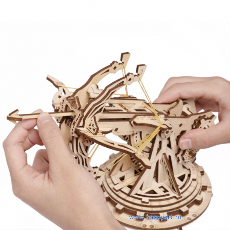 Puzzle mecanic 3D, Arma de asediu, lemn, 142 piese, KW401 [10]