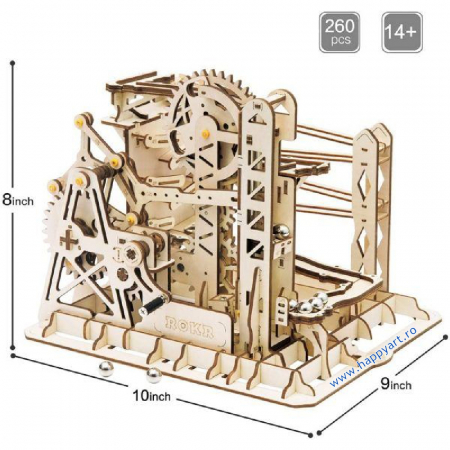 Puzzle mecanic 3D, Marble Explorer, lemn, 260 piese, LG503 [5]