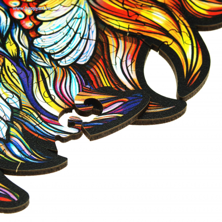 Puzzle Vulpea de foc, din lemn, Unidragon [3]