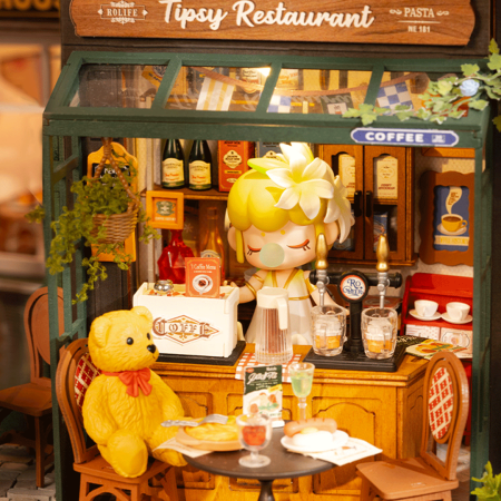 Puzzle 3D, Casuta DIY, Tipsy Restaurant, 296 piese [3]