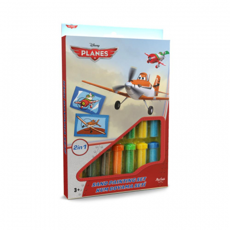 Pictura cu nisip colorat - Pictura cu nisip colorat Avioane – Dusty Crophopper & El Chupacabra