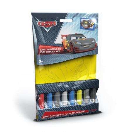 Pictura cu nisip colorat - Pictura cu nisip colorat Cars - Fulger McQueen